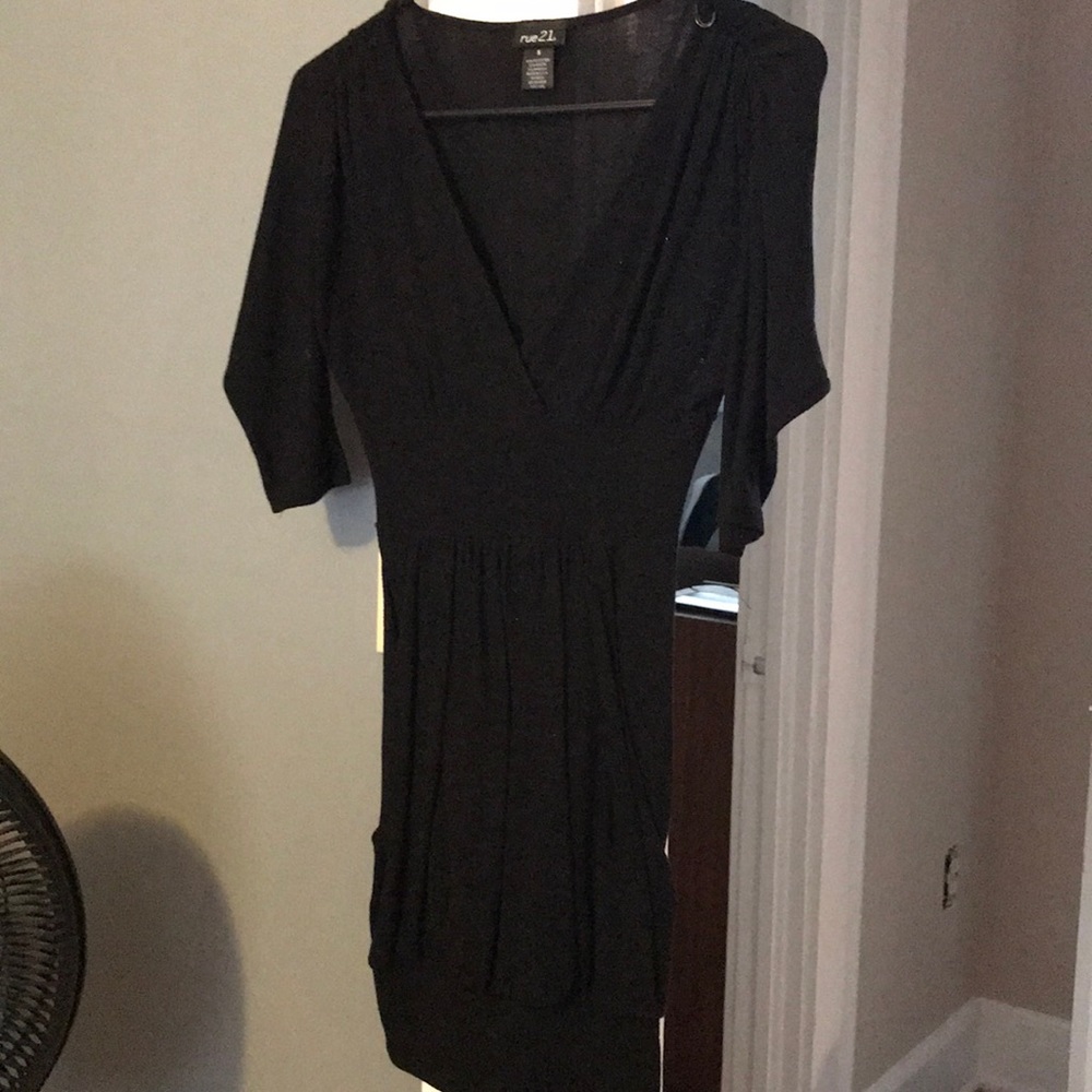 Sweater dress in black